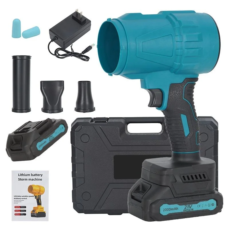 Souffleur de Feuilles Sans Fil 21V avec 2 Batteries 4.0Ah – Nettoyage Jardin & Terrasse