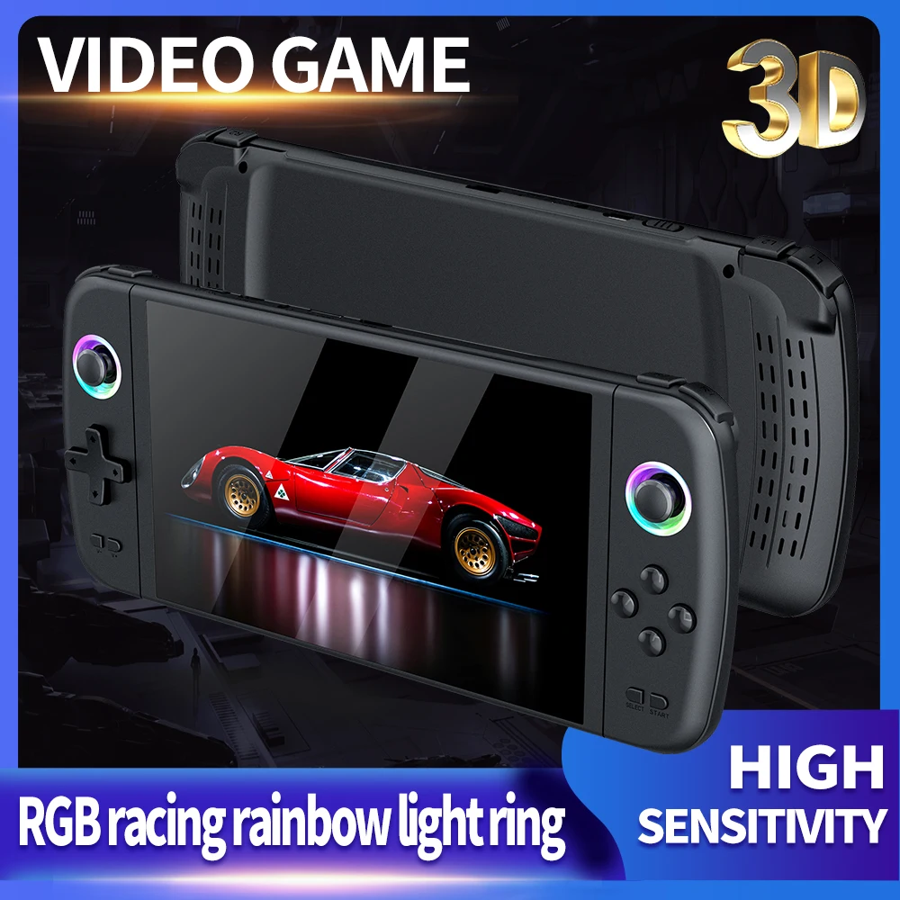 Console de Jeu Portable M27 7 Pouces IPS HD – 10 000 Jeux Intégrés Wi-Fi RGB