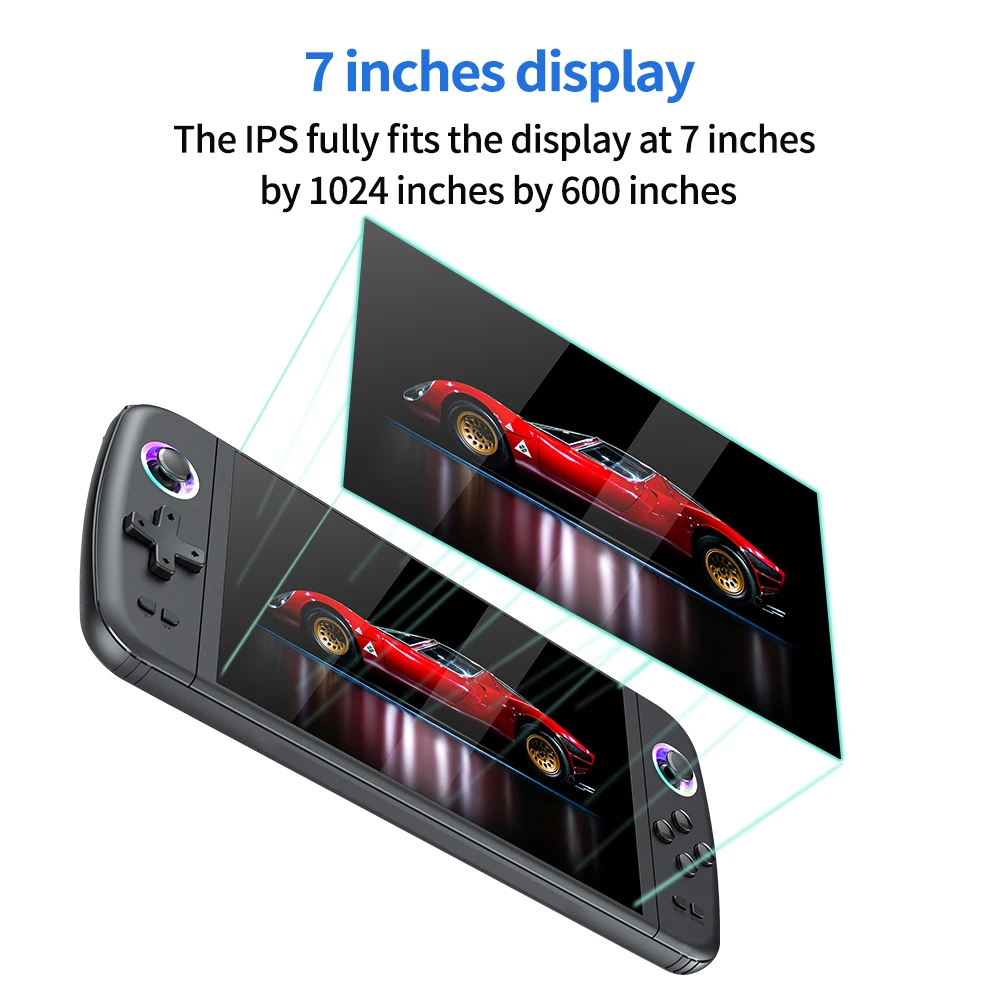 Console de Jeu Portable Rétro M27 – Écran 7 pouces HD, 10 000 Jeux Intégrés, Wi-Fi