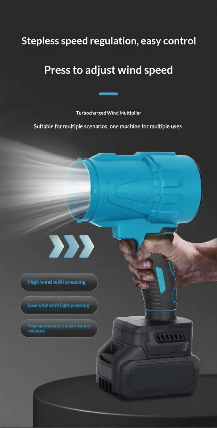 Souffleur & Aspirateur Portable Sans Fil 21V – Léger, Puissant, Polyvalent