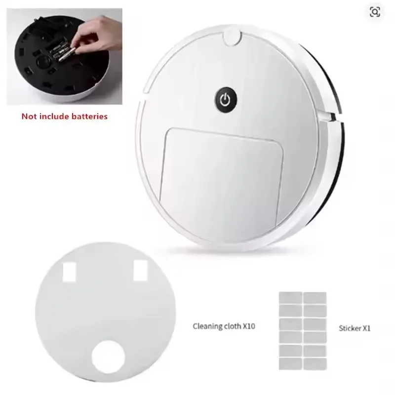 Robot Aspirateur 3 en 1 USB Rechargeable – Balayage, Lavage & Nettoyage Automatique