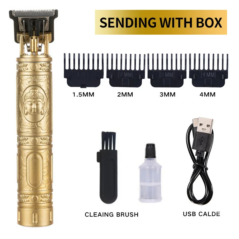 Tondeuse Professionnelle T9 Sans Fil – Coupe Précise, Rechargeable & Waterproof IPX6