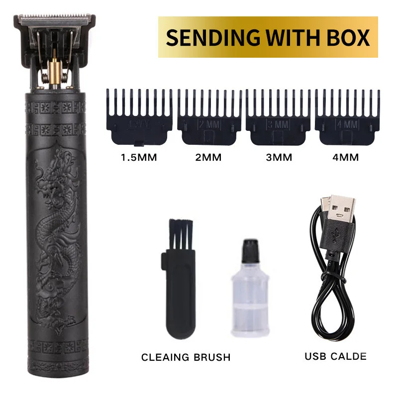 Tondeuse Professionnelle T9 Sans Fil – Rechargeable, Étanche IPX6, Coupe Précise