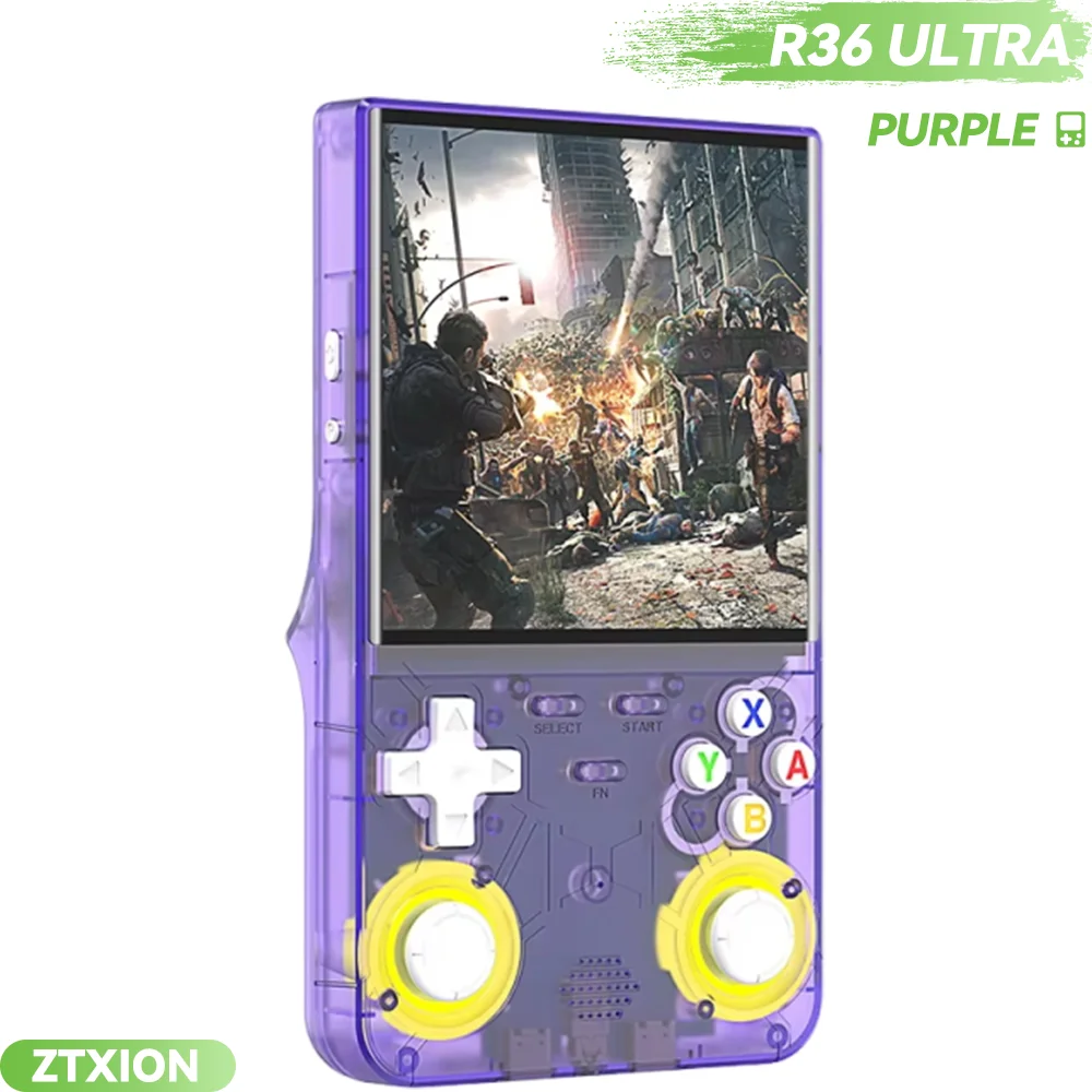 Console de Jeu Portable R36 Ultra 4 Pouces IPS 64GB Linux – Rétro Gaming