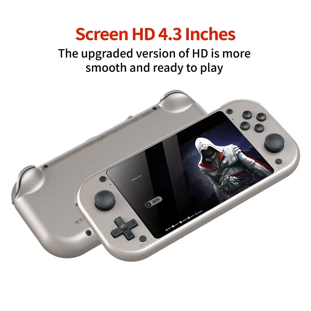 Console de Jeu Portable ZTX M17 4.3" 64GB – 15000+ Jeux Rétro Classiques