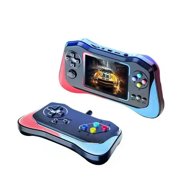 Console de Jeu Portable Q12 – 500 Jeux Rétro, Écran 3.5", 1 ou 2 Joueurs, Sortie TV