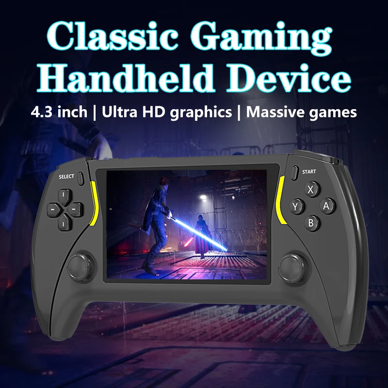 Console de Jeu Portable Project X Pro 4.3" IPS – 8GB RAM 3200mAh Quad-Core
