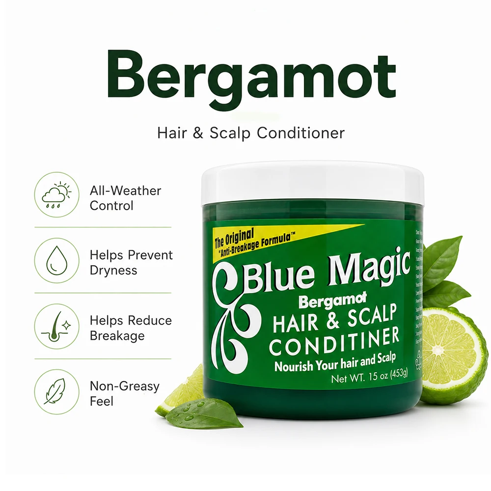 Huile Capillaire Blue Magic 2-en-1 Hydratante & Nourrissante à l'Huile d'Argan
