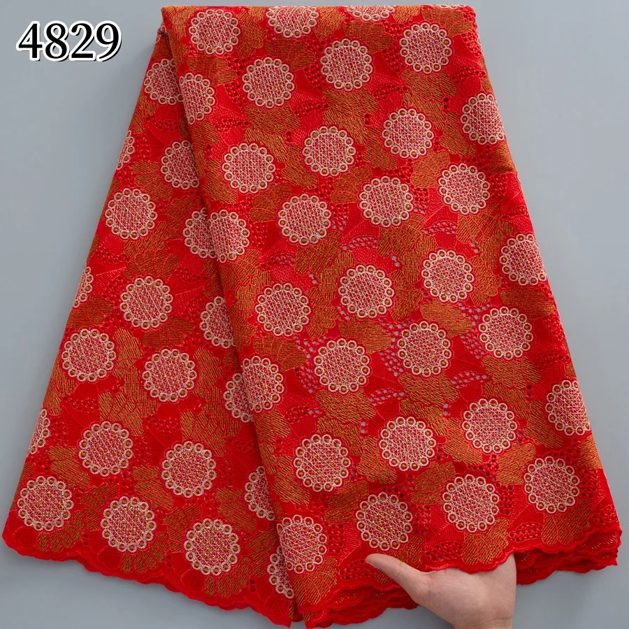 Tissu Dentelle Voile Suisse Brodé avec Strass – Élégant & Africain
