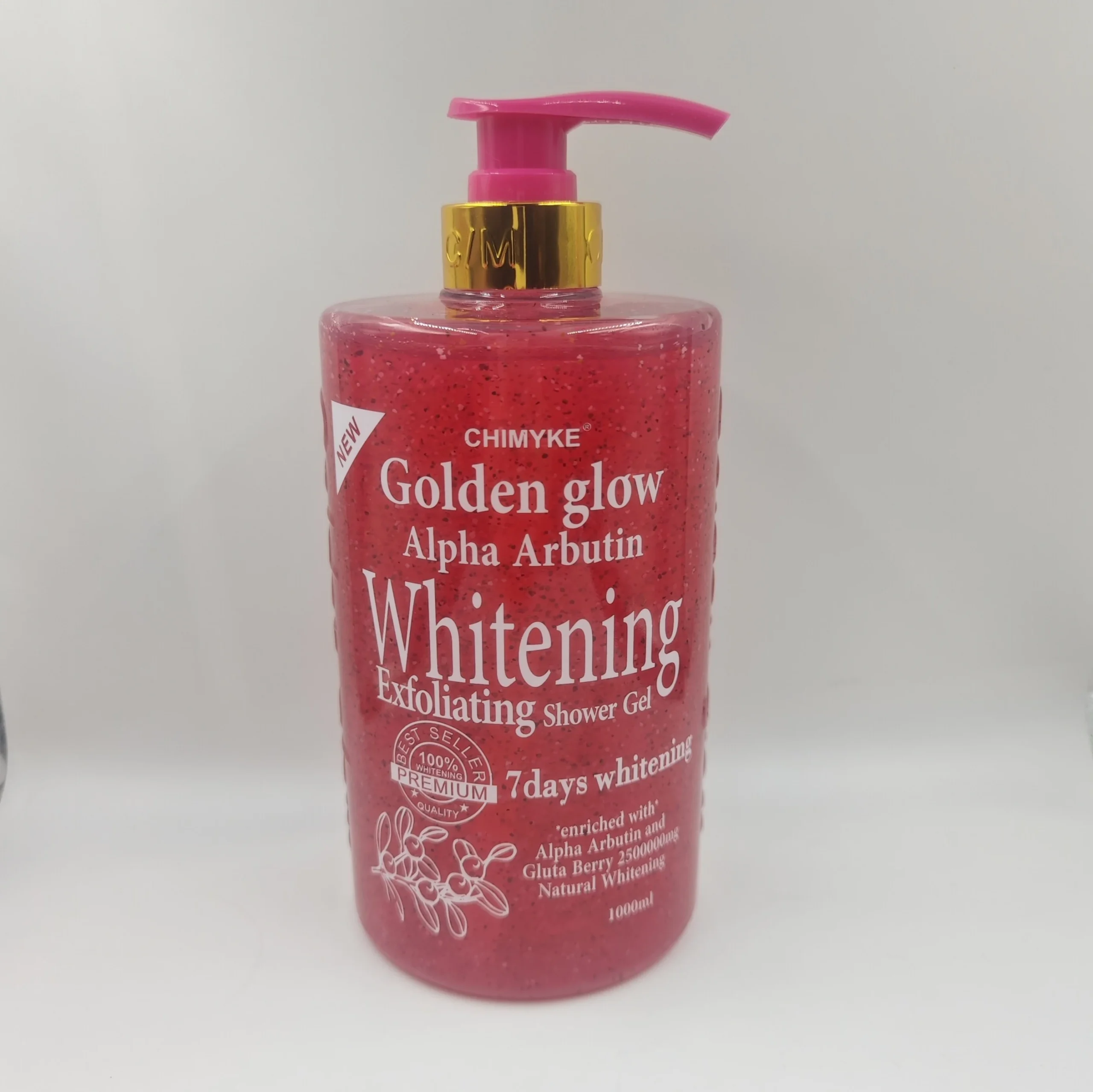 Gel Douche Éclat Doré Curcuma Carotte Alpha Arbutine 1000ml – Exfoliant & Hydratant