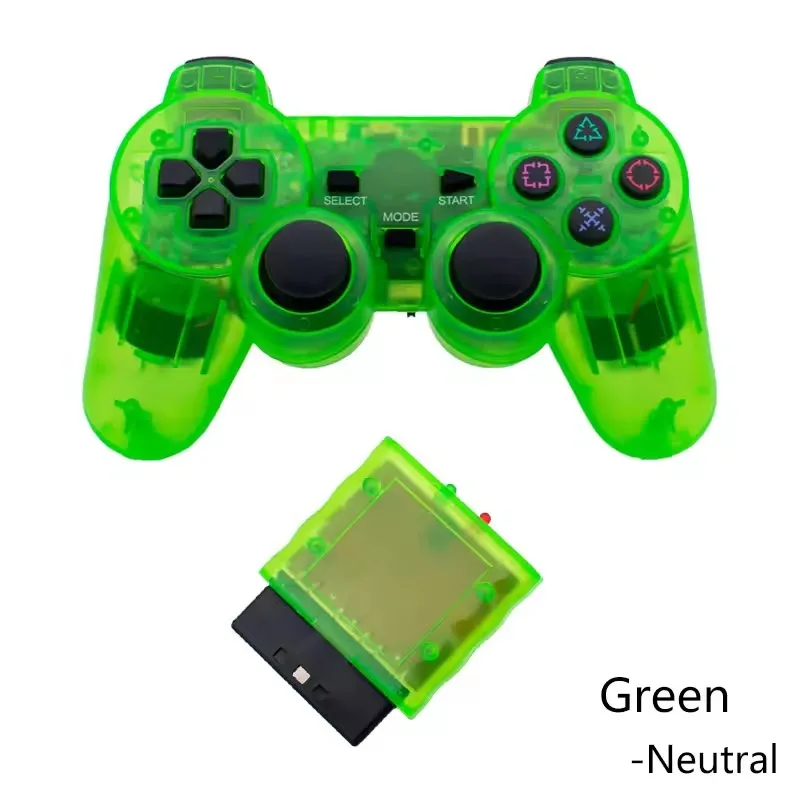 Manette PS2 Sans Fil Transparente XMT – Vibration & Récepteur 2.4GHz