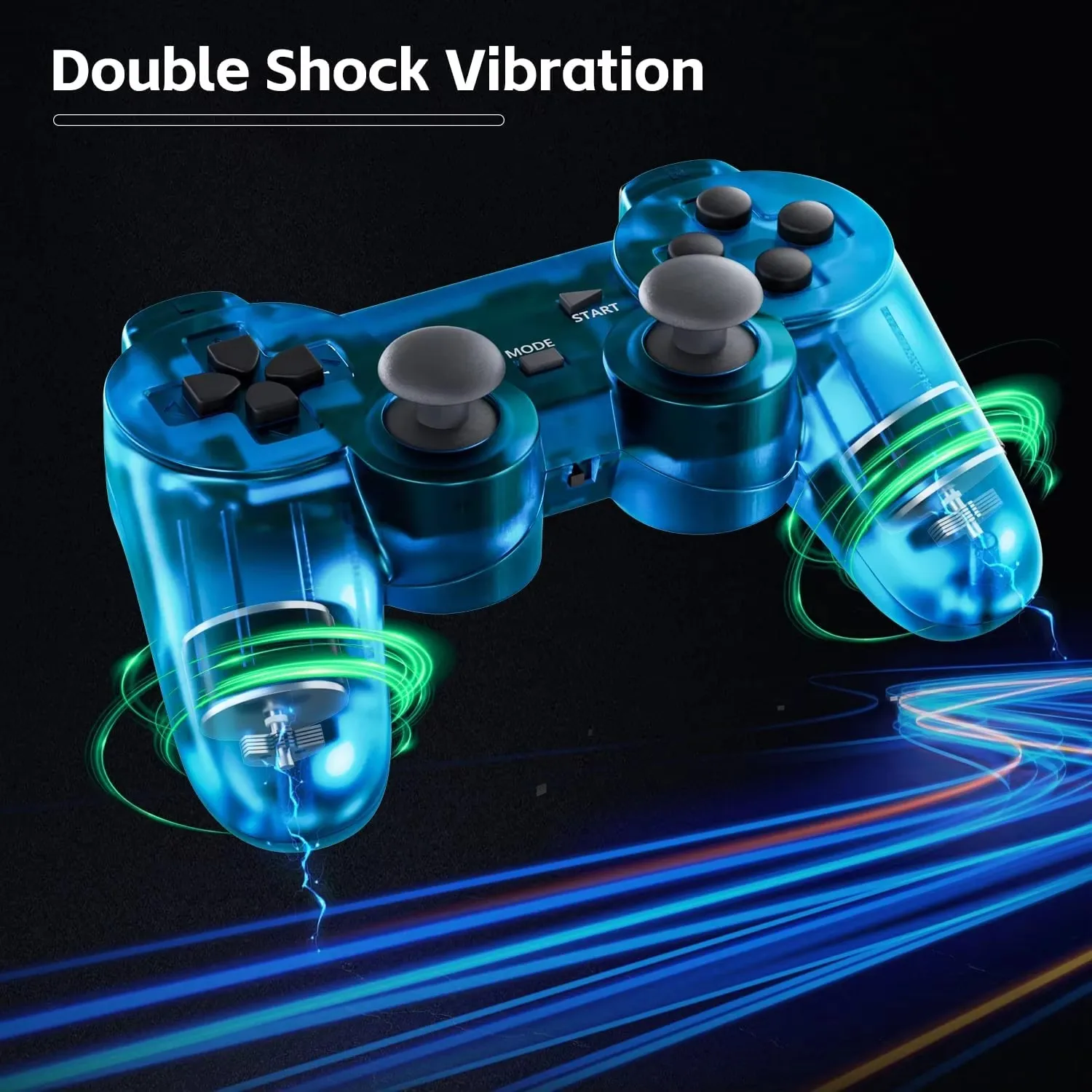 Manette Sans Fil PS2 XMT P2 – Joystick Vibration 2.4GHz pour Console PS2