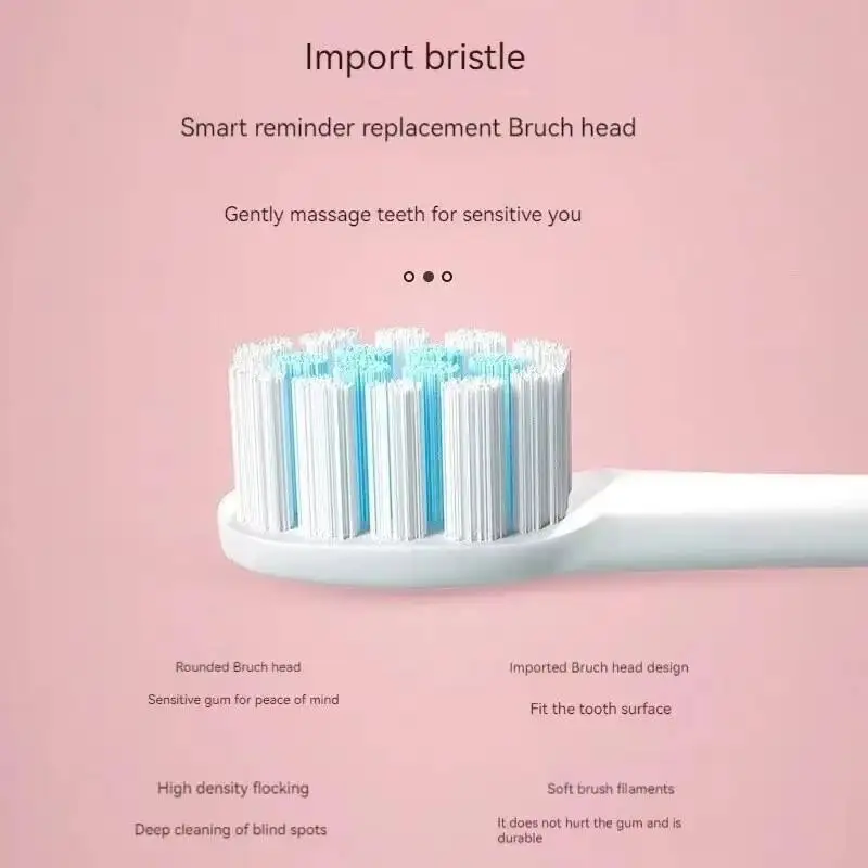 Brosse à Dents Électrique Sonique X3 – 5 Modes, Rechargeable USB-C, IPX7, 4 Têtes Douces
