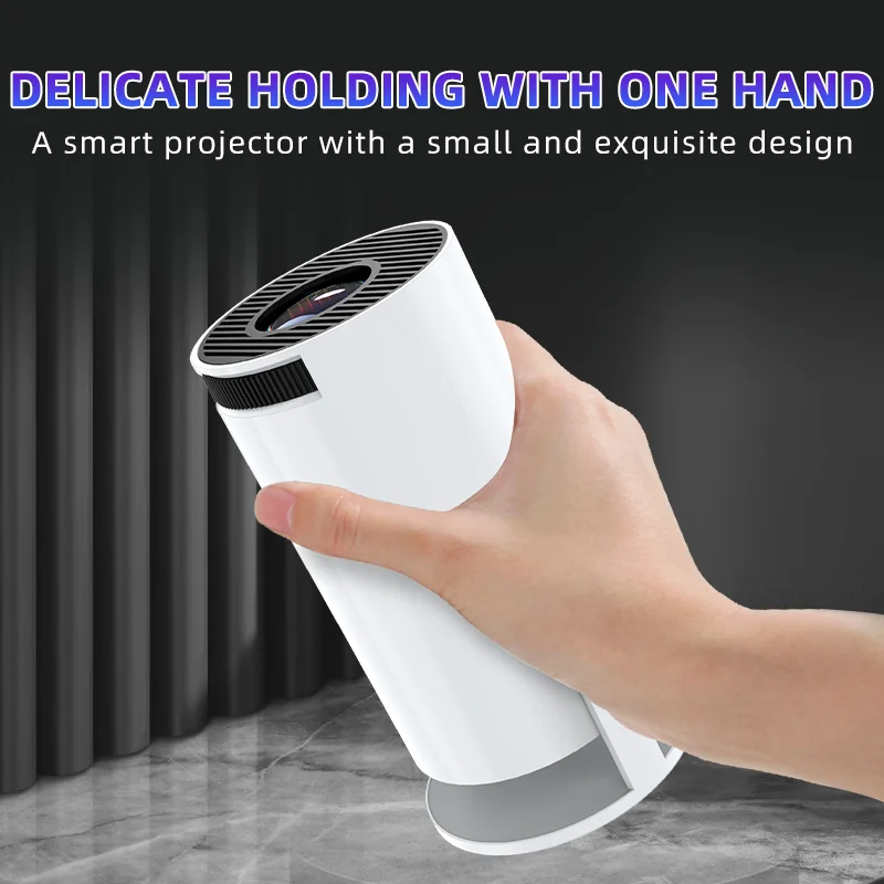 Projecteur Portable F320 Android 11 4K 200 Lumens WiFi HIFI Stéréo avec Poignée