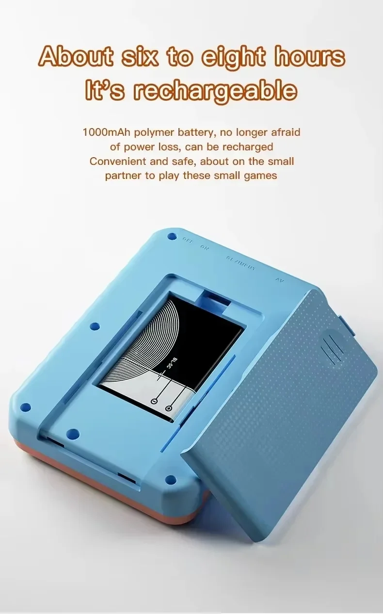 Console de Jeu Portable G5 – 500 Jeux Rétro, Écran Couleur 2.8", Batterie 1020mAh
