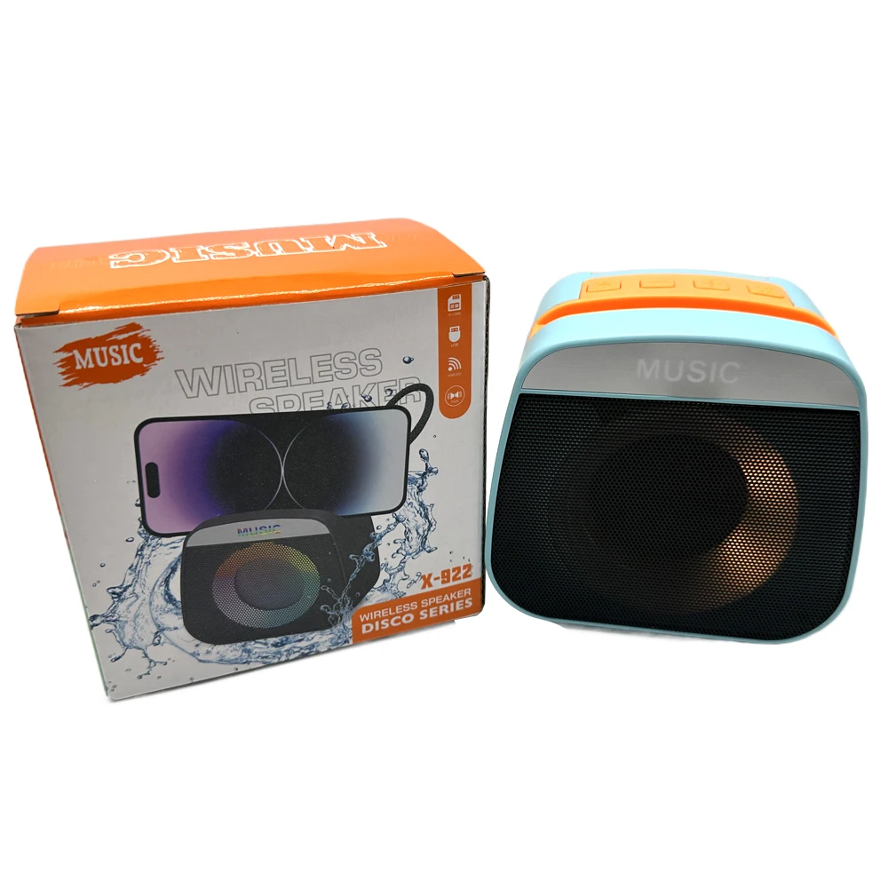 Mini Enceinte Bluetooth X-922 Stéréo Portable – Son Puissant & Design Métallique
