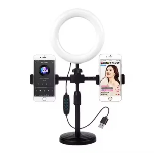 Mini Ring Light 6 pouces – Lumière LED pour Live & Selfie avec Clip Universel