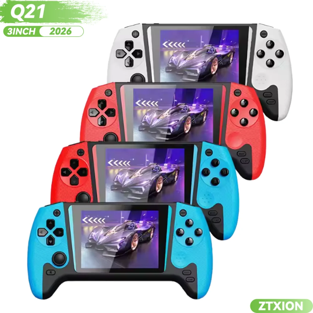 Console de Jeux Portable Rétro Q21 – 500 Jeux Intégrés, Écran 3,5 Pouces