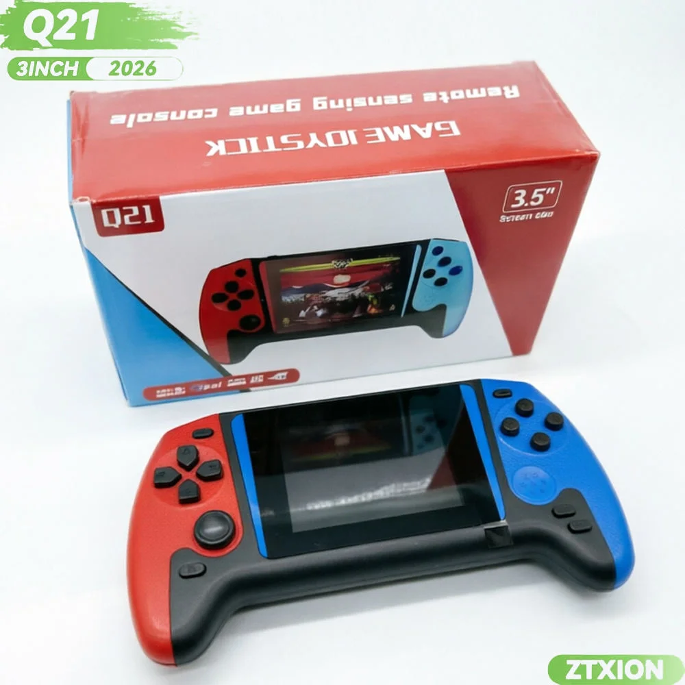Console de Jeux Portable Rétro Q21 – 500 Jeux Intégrés, Écran 3,5 Pouces