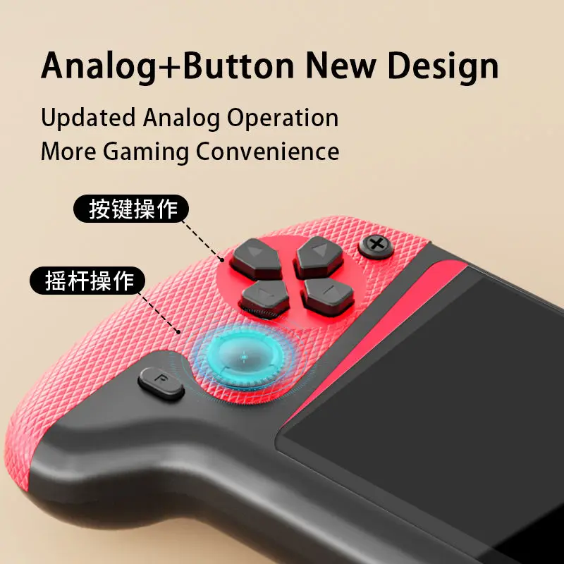 Console de Jeu Portable Q21 – 500 Jeux Intégrés, Écran 3,5", Wi-Fi, 2 Manettes