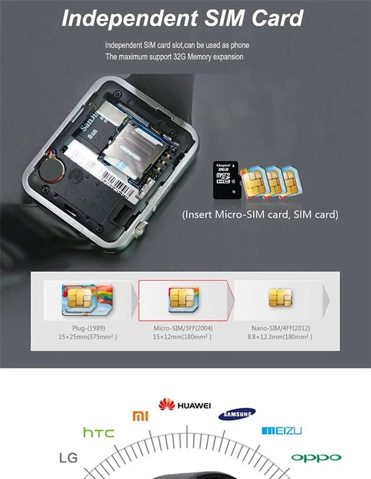 Smartwatch A1 Écran 1.75" avec SIM, Caméra, Bluetooth – Compatible Android & iOS