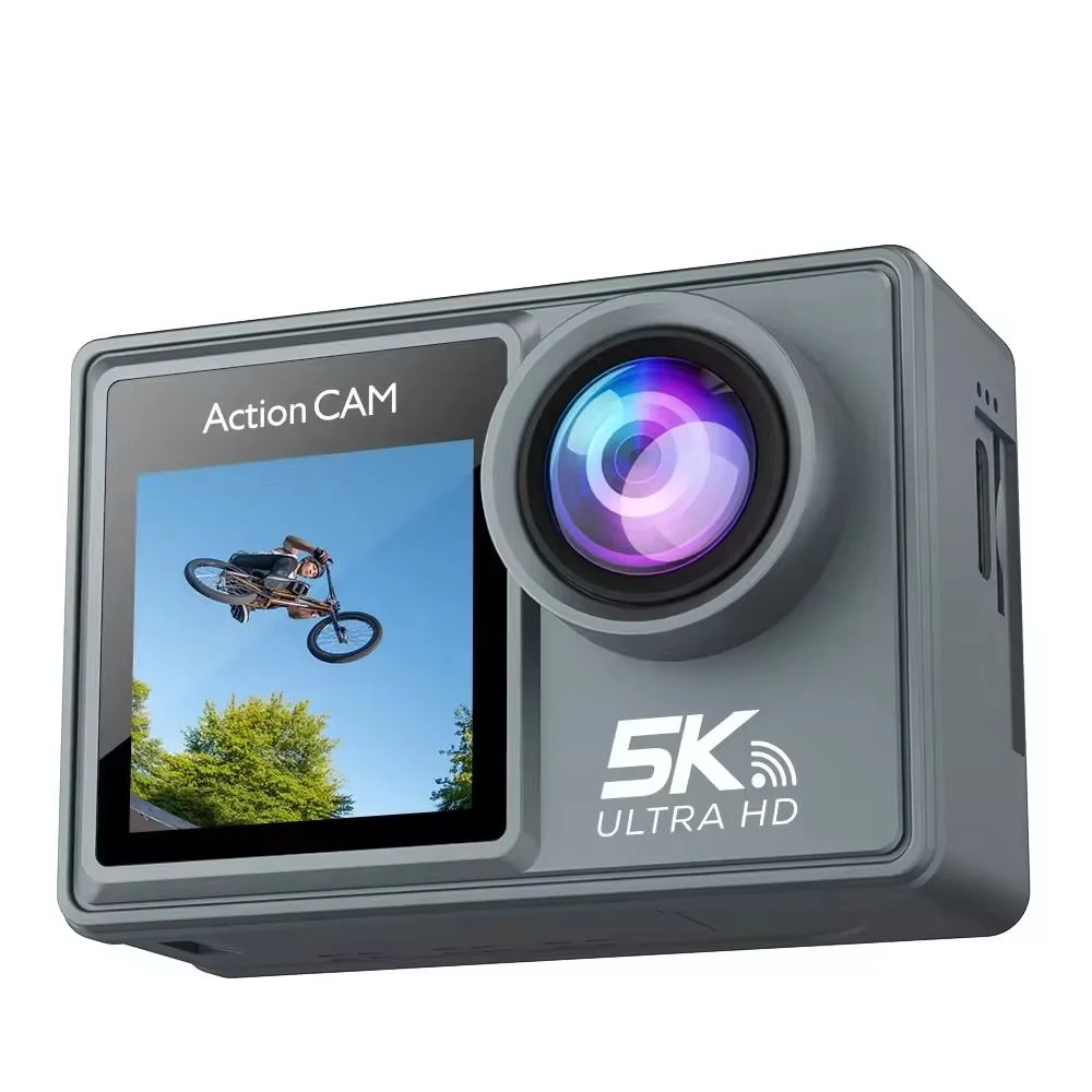 Caméra Action Sport 5K WiFi – Écran 2" Waterproof 30M Grand Angle 170°