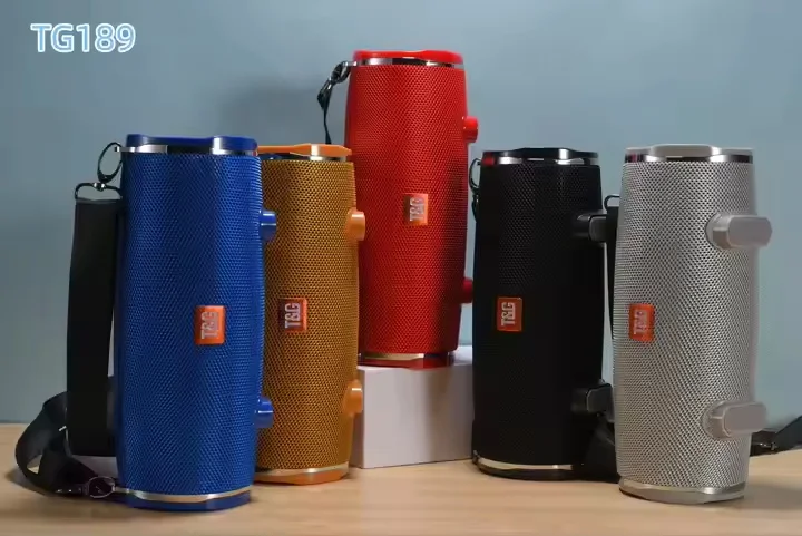 Enceinte Bluetooth Portable TG189 – Subwoofer Double Vibreur, Micro Intégré