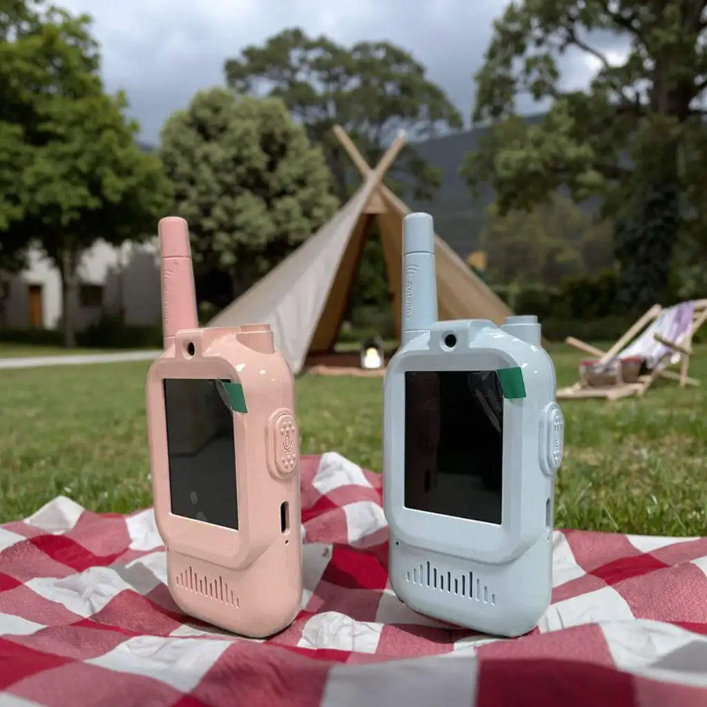 Talkie-Walkie Vidéo Enfants XMT – Portée 1,5 km, Son HD, 15h Autonomie