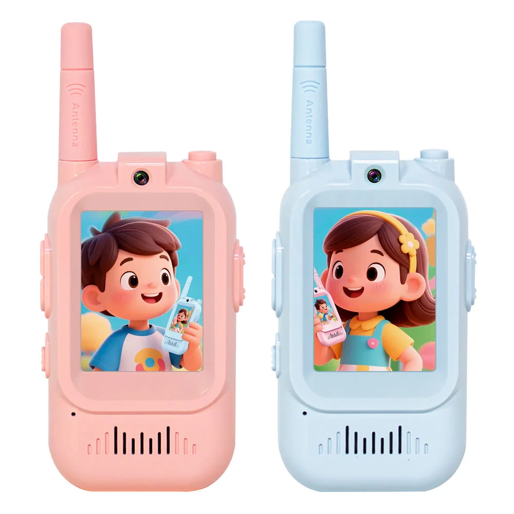 Talkie-Walkie Vidéo Enfants XMT – Portée 1,5 km, Son HD, 15h Autonomie