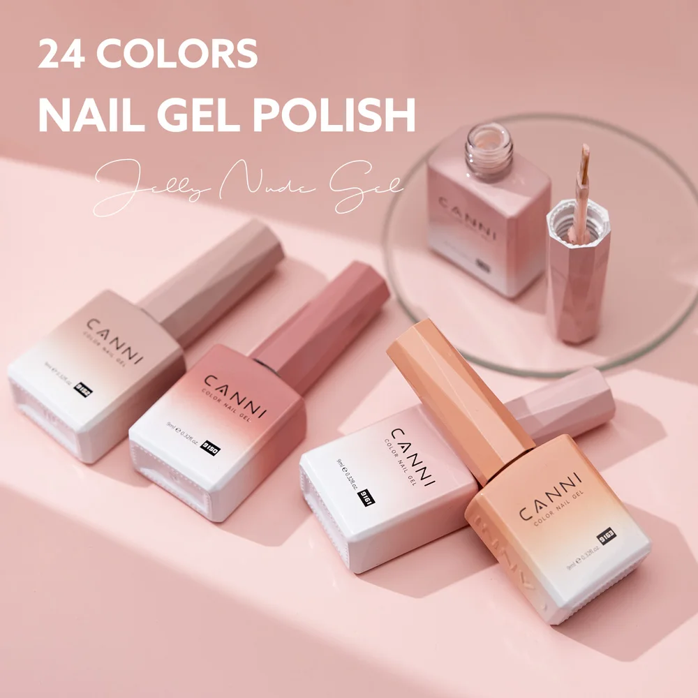 Vernis Gel UV CANNI 9ml – 168 Couleurs HEMA Free Longue Durée Soak Off