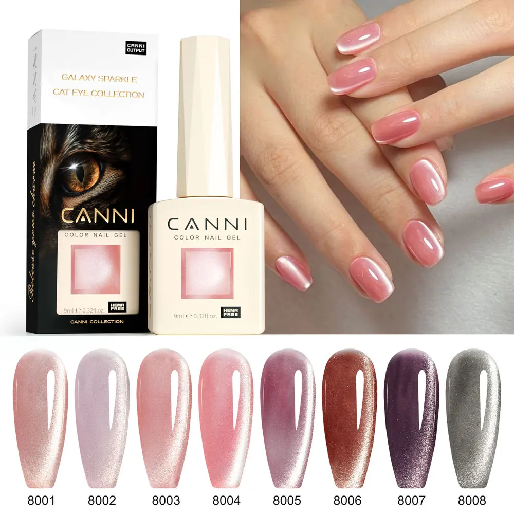CANNI Gel Polish 9D Cat Eyes Caméléon – Vernis UV Semi-Permanent 9ml Sans HEMA