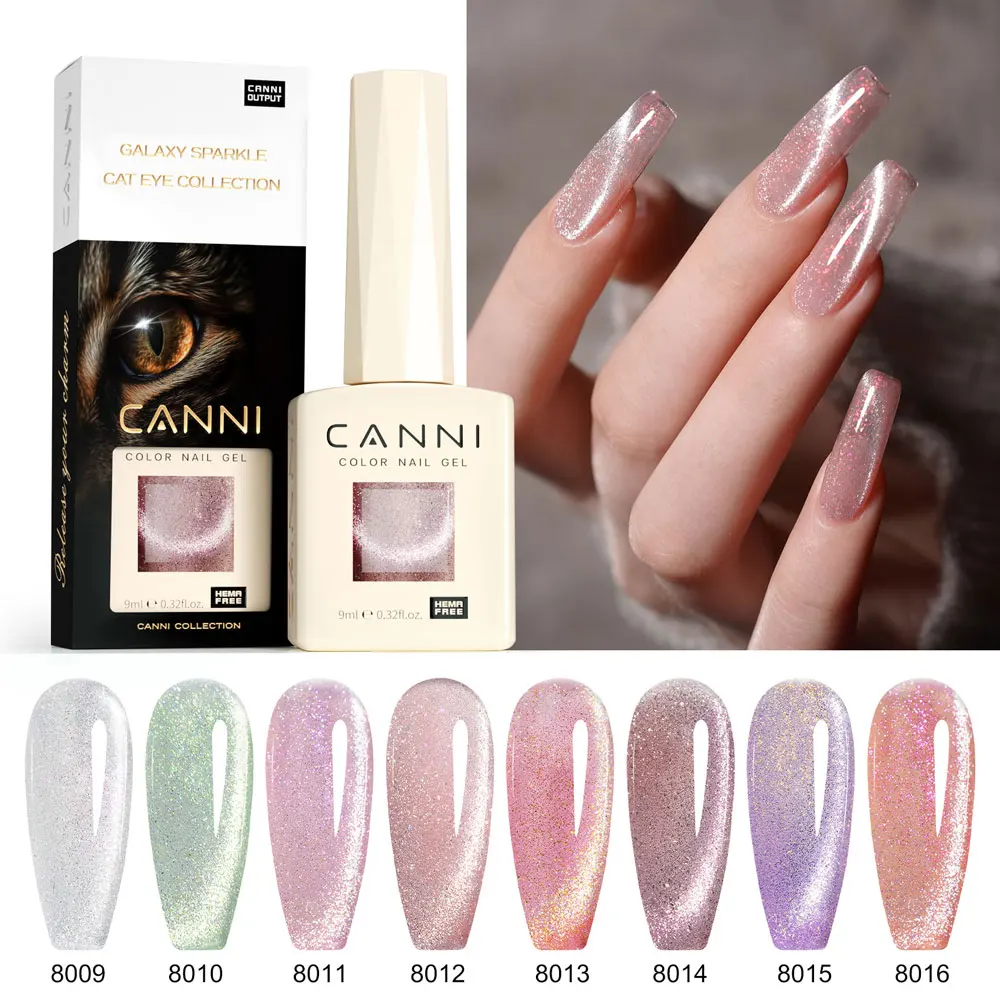 CANNI Gel Polish 9D Cat Eyes Caméléon – Vernis UV Semi-Permanent 9ml Sans HEMA