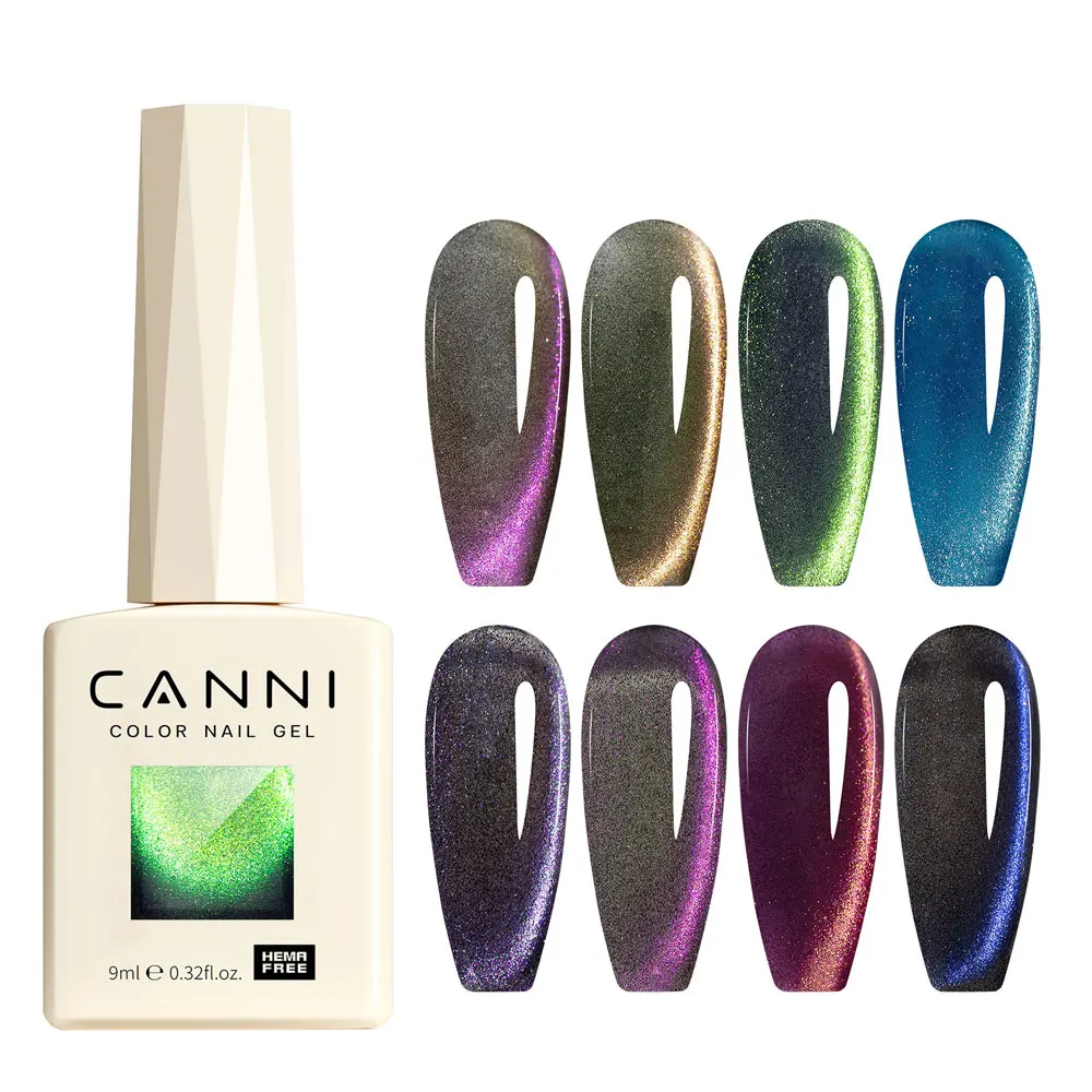 CANNI Gel Polish 9D Cat Eye Caméléon – Vernis UV Longue Durée 9ml