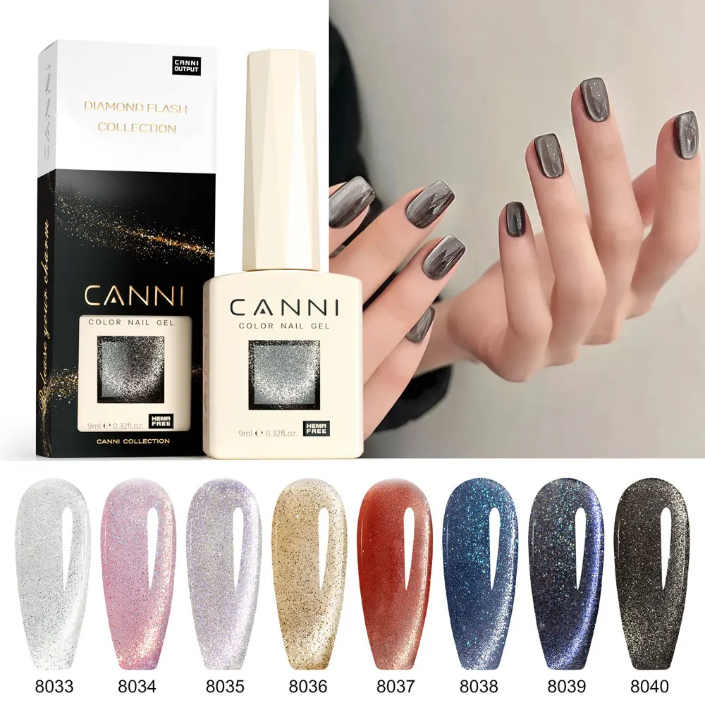 CANNI Gel Polish 9D Cat Eye Caméléon – Vernis UV Longue Durée 9ml