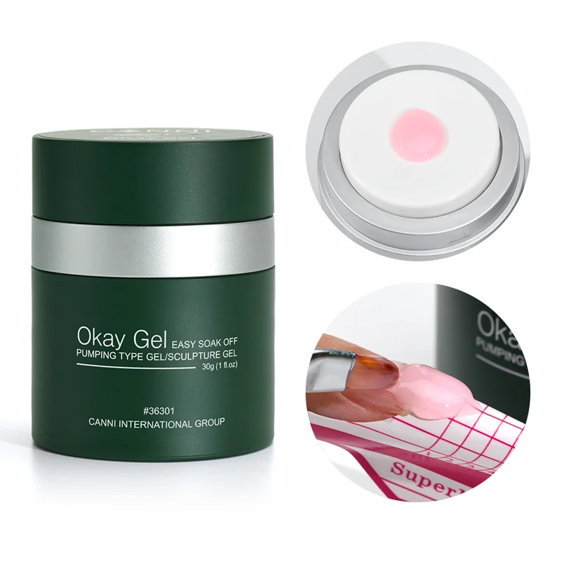 CANNI Gel UV Sculpture Ongles 30g - Tenue 4 Semaines, 6 Couleurs Disponibles
