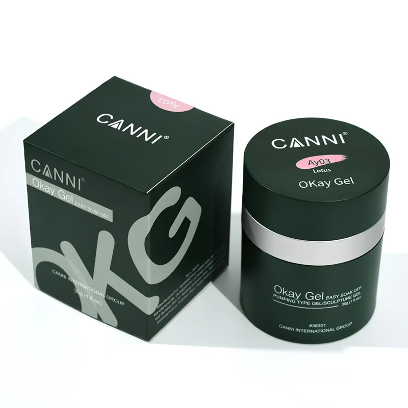CANNI Gel Sculptural UV/LED 30g - Extension Ongles Français Style Luxe | 6 Couleurs