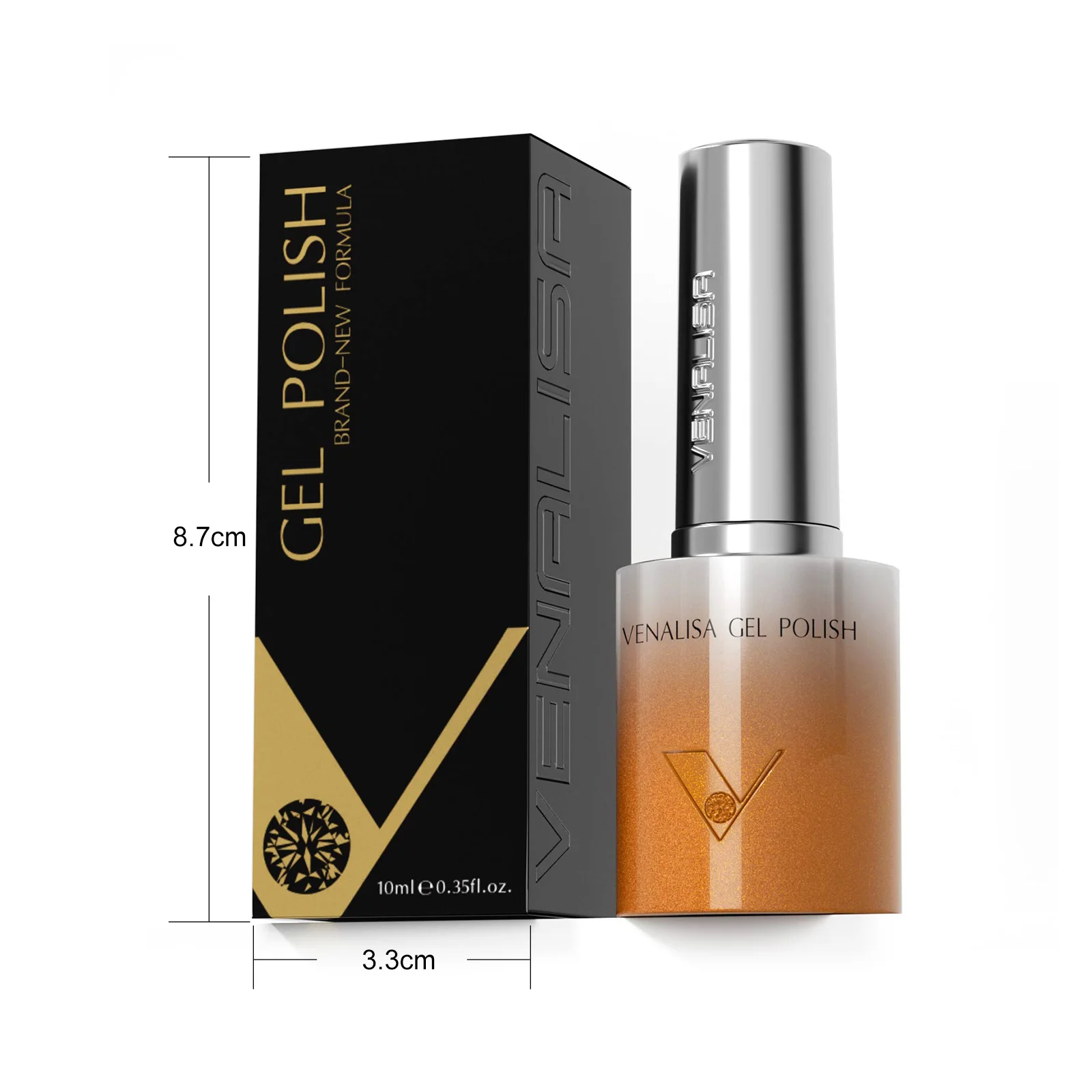 VENALISA Vernis Gel Cat Eyes Magnétique Pailleté – Sans HEMA TPO – 10ml 60 Couleurs