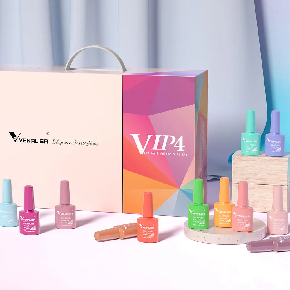 Venalisa Kit 65 Vernis Gel UV Semi-Permanent 60 Couleurs Hema Free – Longue Tenue