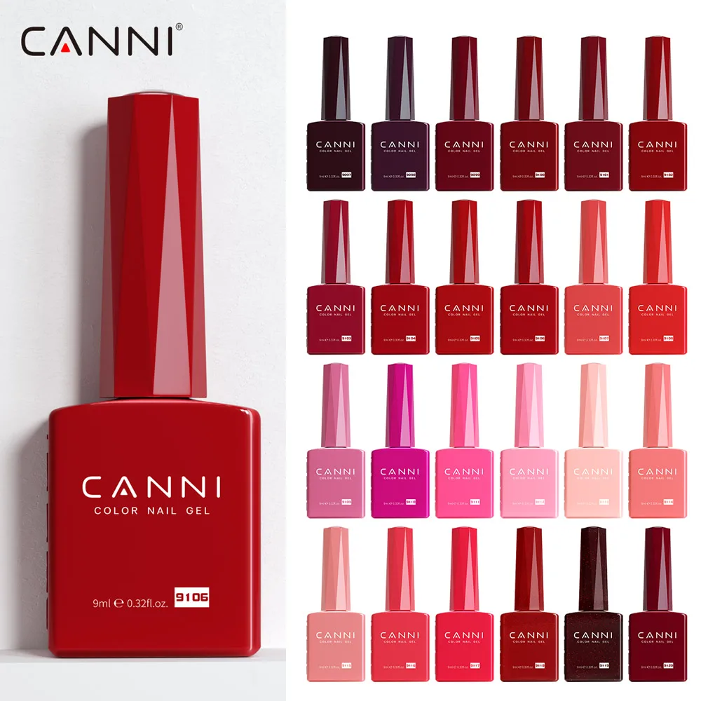 CANNI Gel Polish UV/LED 9ml – Vernis Semi-Permanent Longue Durée 144 Couleurs