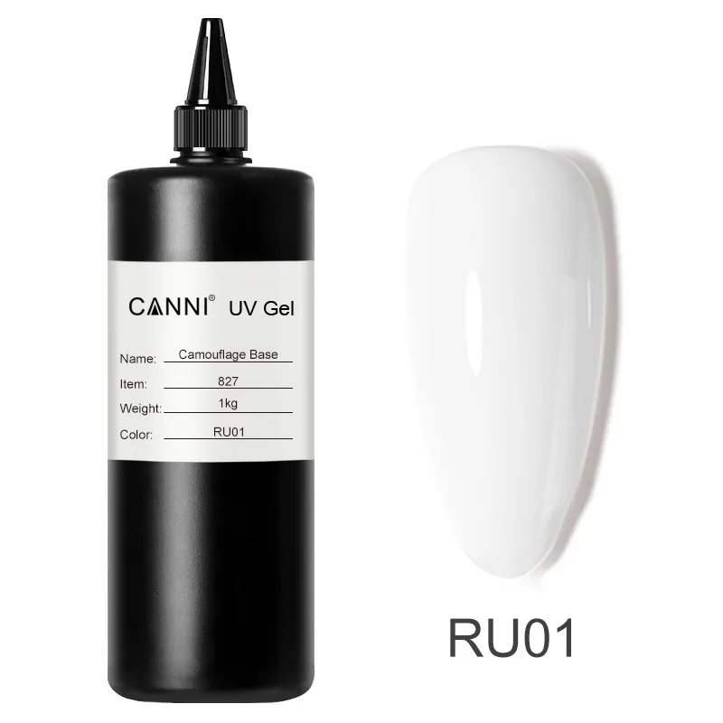 CANNI Gel Polish Base Coat Caoutchouc 1000g – Longue Tenue, Vegan & Sans HEMA