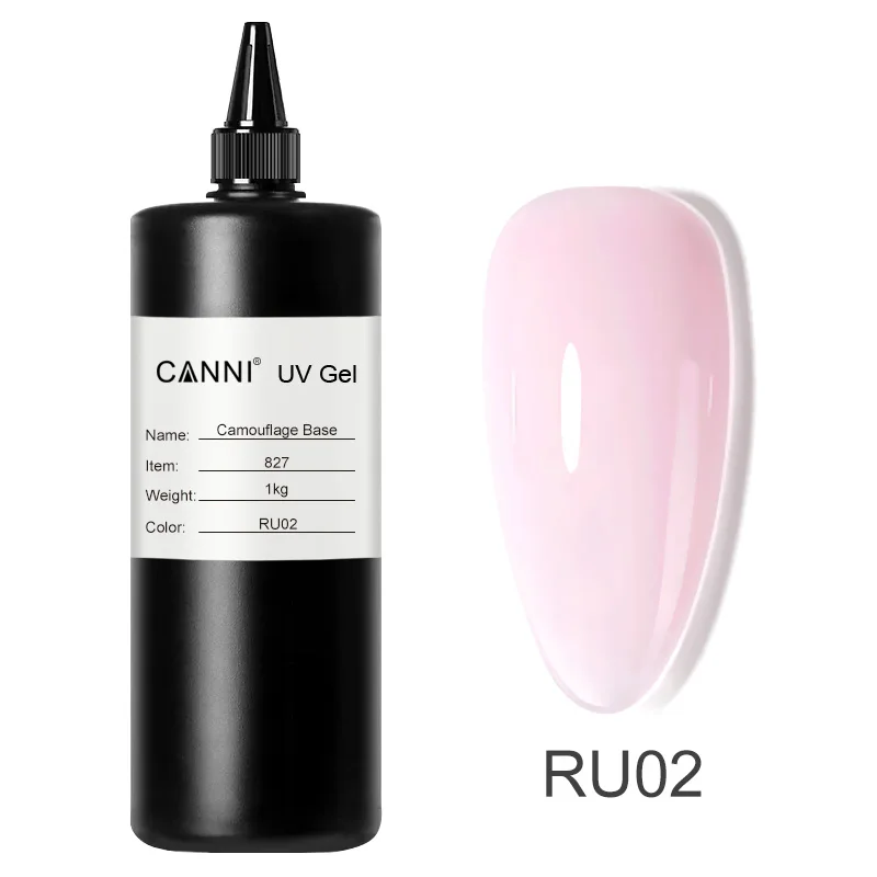 CANNI Gel Polish Base Coat Caoutchouc 1000g – Longue Tenue, Vegan & Sans HEMA