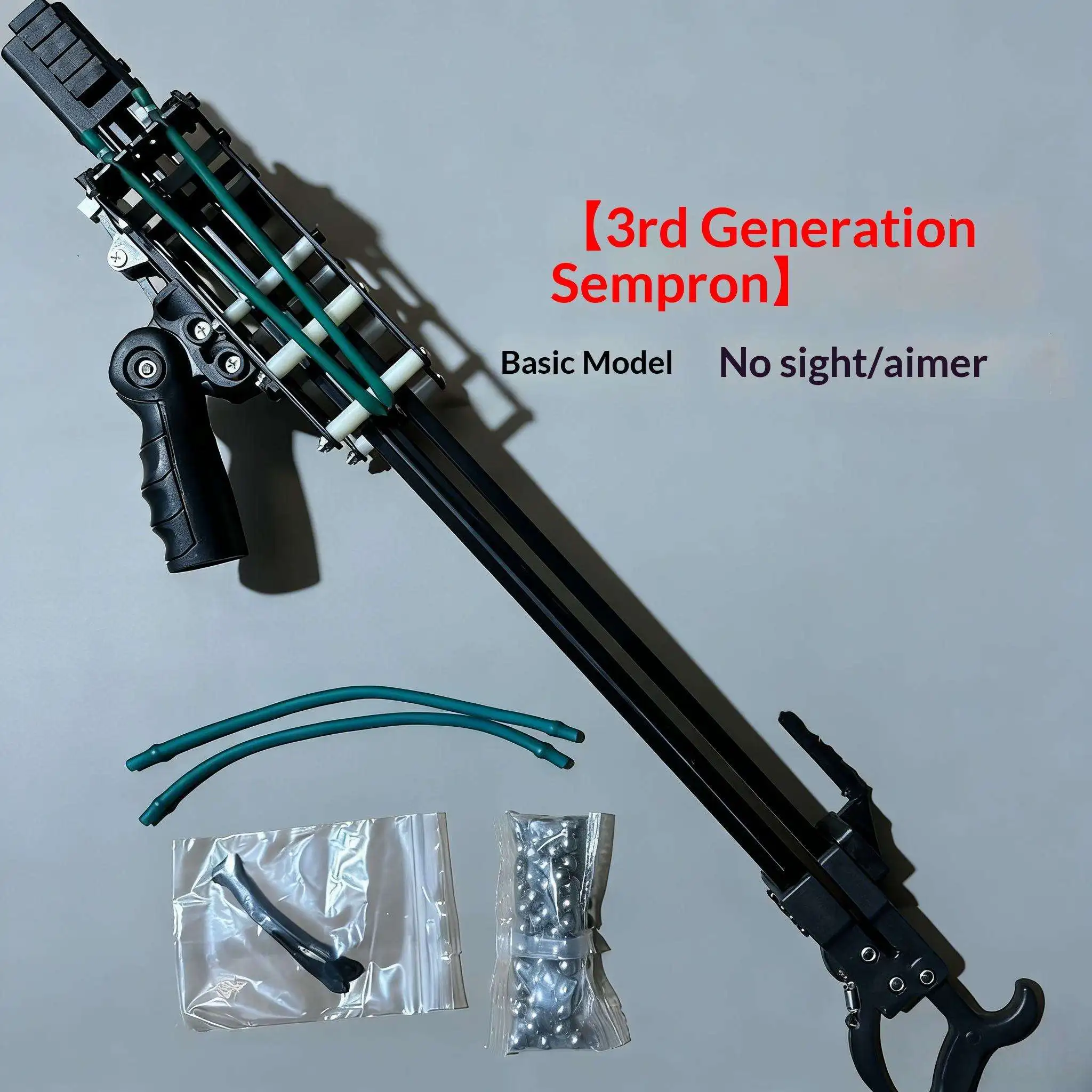 Lance-pierre professionnel haute puissance – Fronde de chasse outdoor avec arbalète – Noir