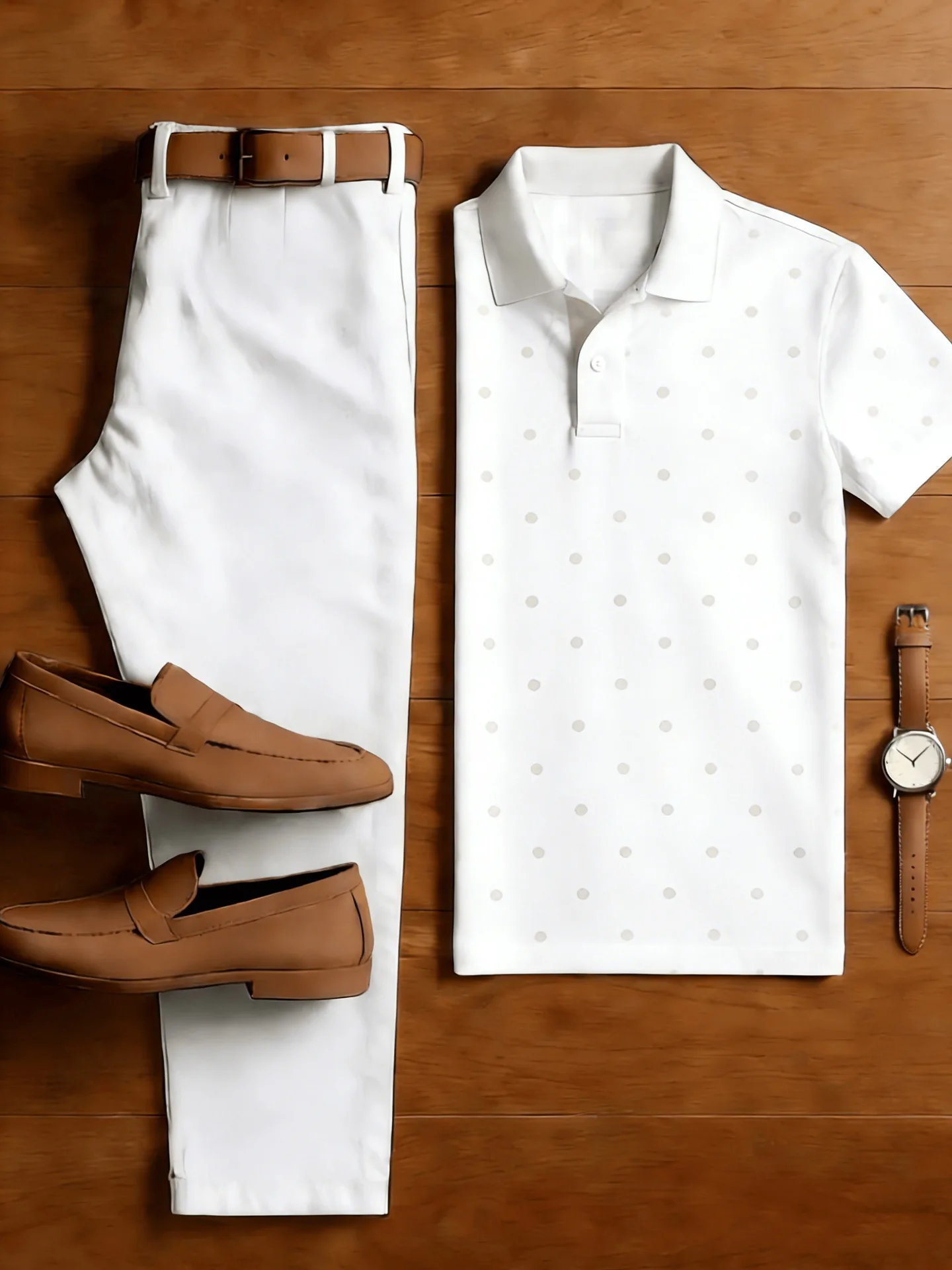 Ensemble 2 pièces homme chemise rayée + pantalon élastique – léger et respirant