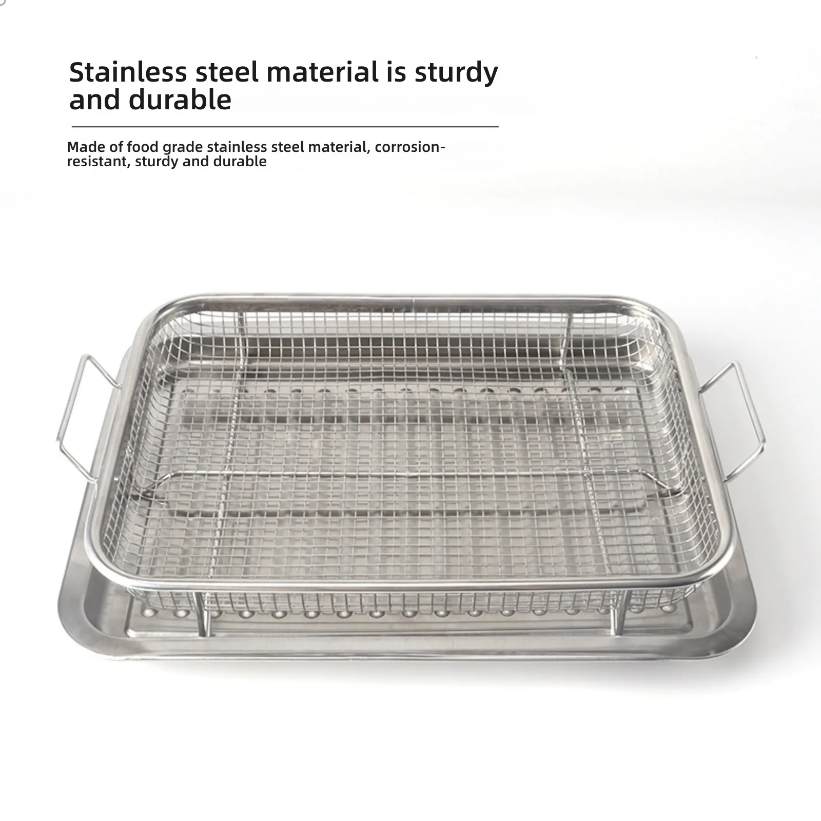 Plaque de cuisson inox pliable avec égouttoir – Barbecue, camping & grillades