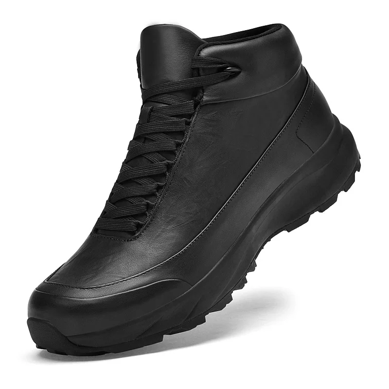 Bottes Hautes Homme Cuir Véritable – Antidérapantes, Respirantes, Toutes Saisons