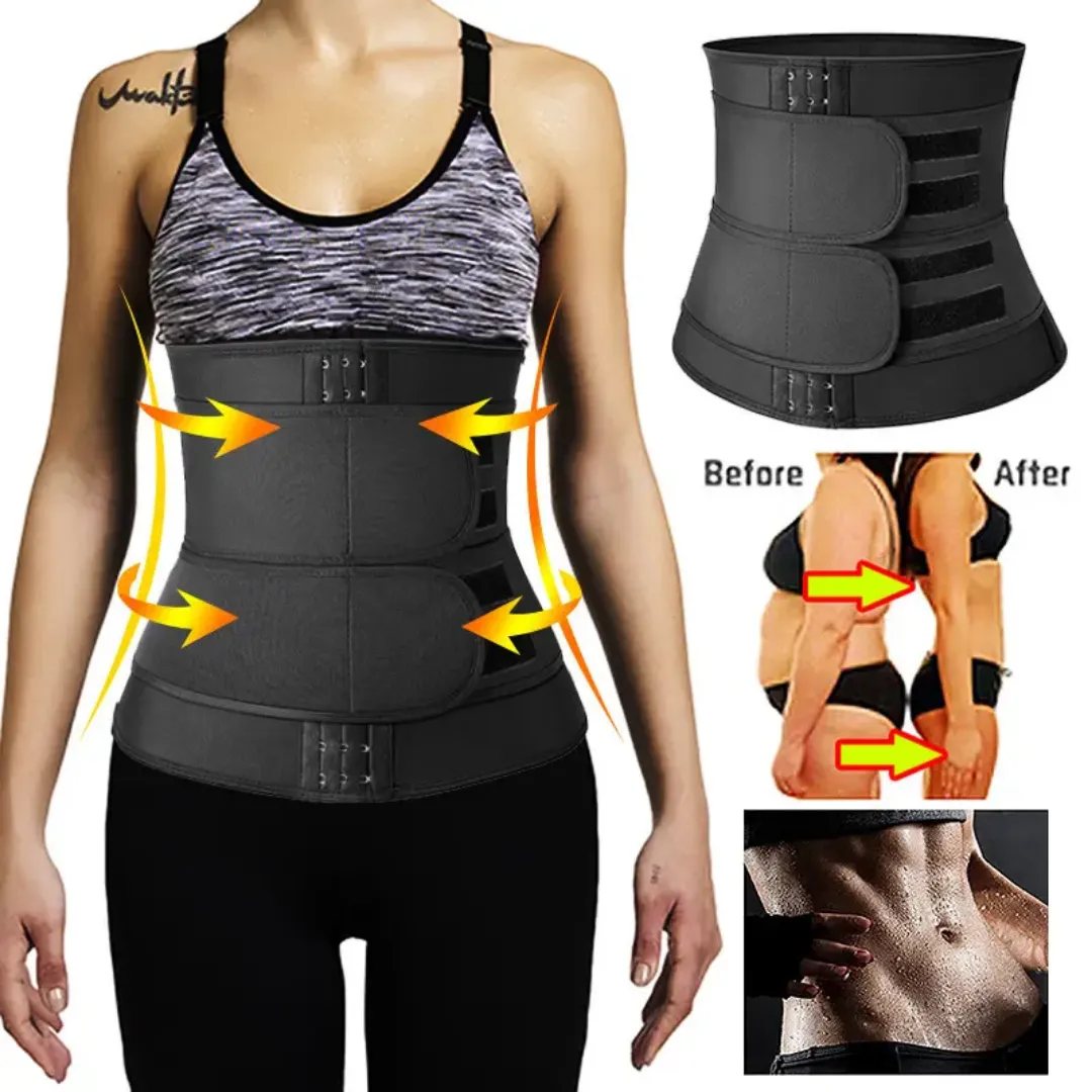 Ceinture Taille Minceur Femme – Corset Gainant Effet Sauna, Maintien Abdominal et Perte de Ventre