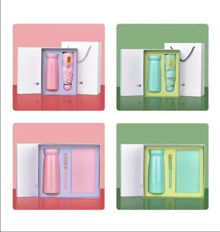 Coffret Cadeau Éventail Électrique & Parapluie - Accessoire Élégant et Pratique pour l’Été