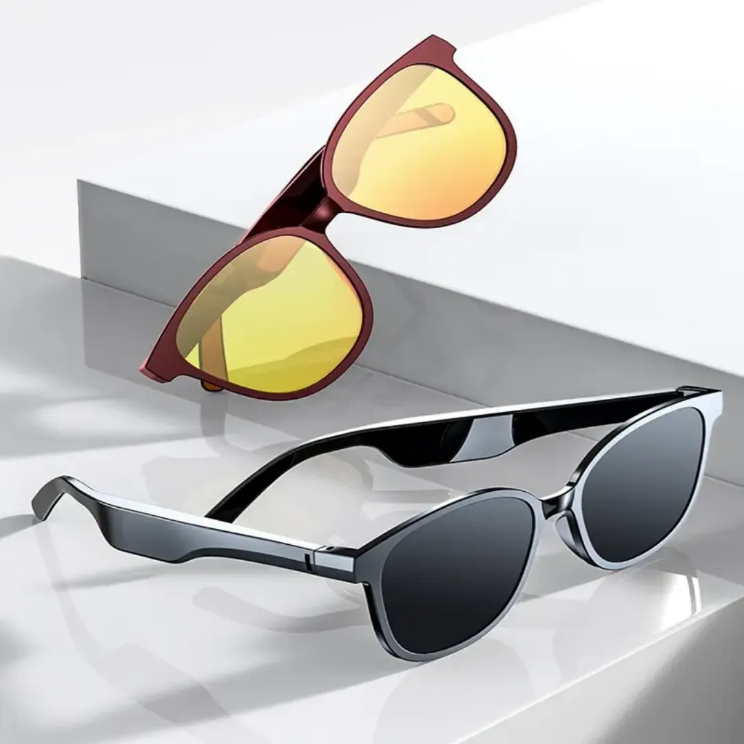 Lunettes de Soleil Bluetooth Intelligentes – Écouteurs Intégrés, Appels et Musique, Design Moderne p