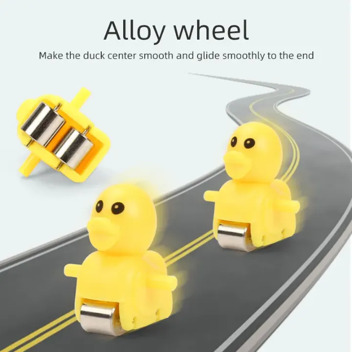 Circuit Musical Électrique avec Lumière et Petits Canards – Jouet Amusant pour Enfant avec Escalier Automatique et Piste de Course