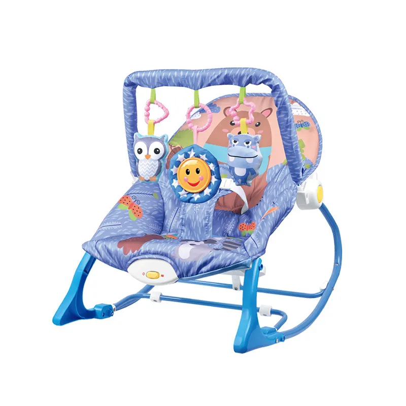 Transat Bébé Électrique Multifonctionnel - Bascule Musicale avec Vibration et Jouets Suspendus